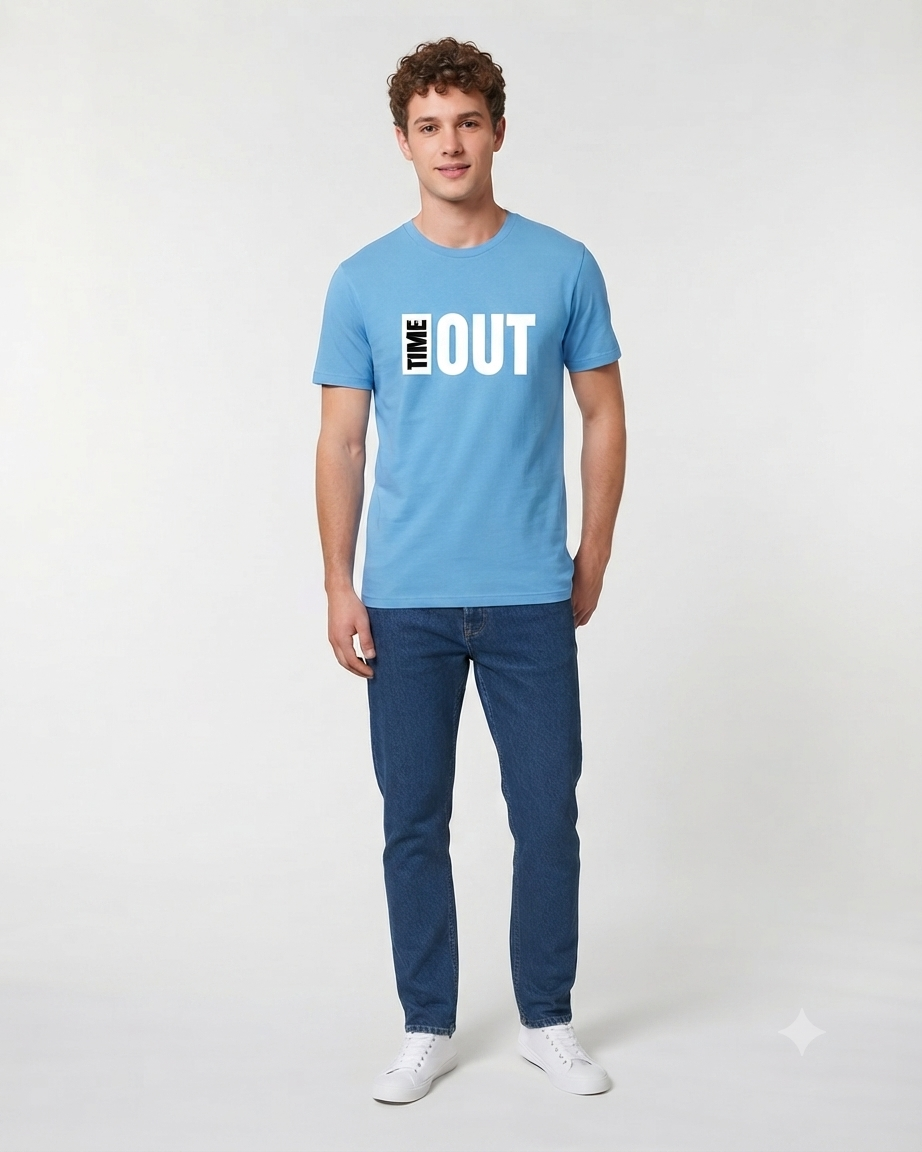 Graphic Printed Tee – Time Out